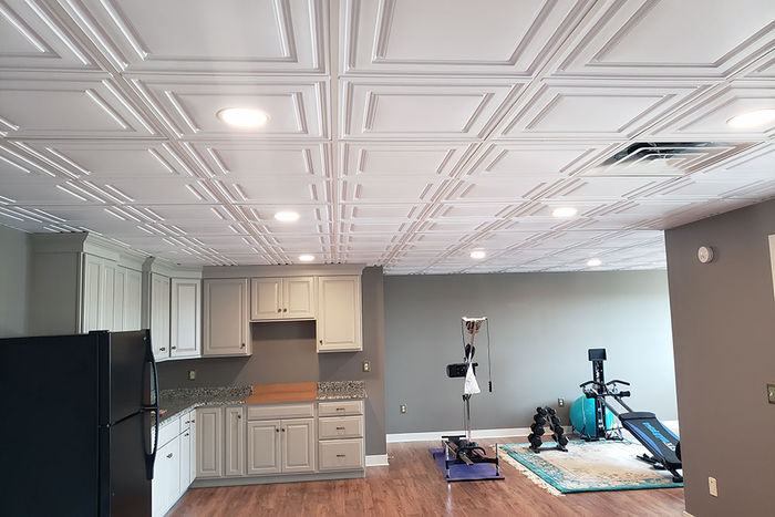 Stratford | Vinyl Ceiling Tiles | White 2x4 Ceiling Tiles