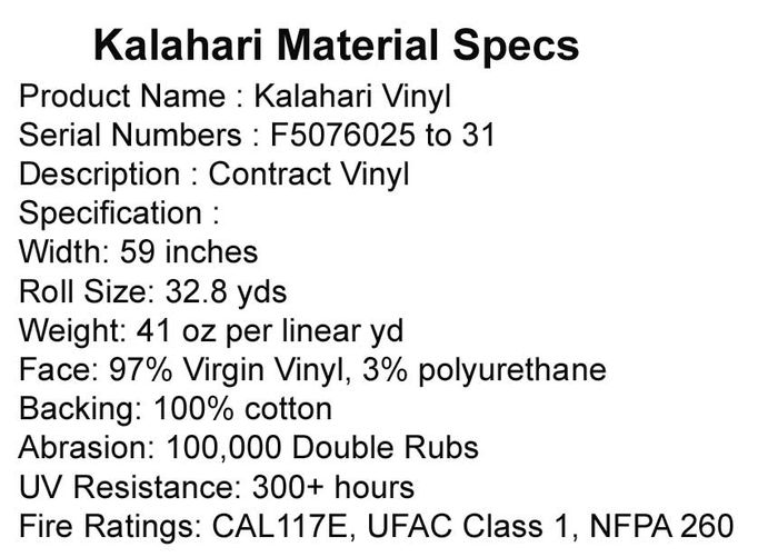 Leather Ceiling Tile Specifications