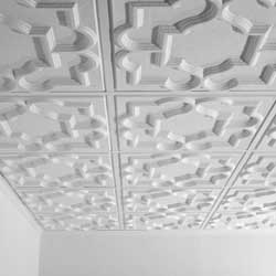 Victorian Ceiling Tile in a Grid