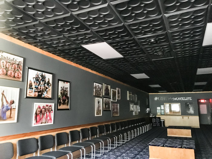 Black Roman Circle used as a Restaurant Ceiling Tile