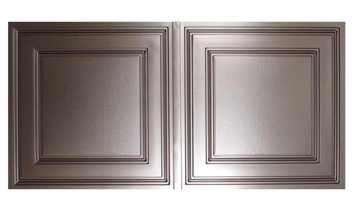 Stratford Faux Pewter 2x4 Ceiling Tile
