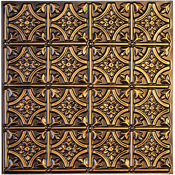 Verona Ceiling Tile Antique Gold - Box of 10