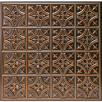 Genova Ceiling Tile - Antique Copper - Box of 10