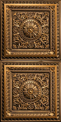 Milan Ceiling Tile Antique Gold 2x4 - Box of 10