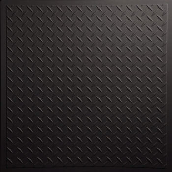 Diamond Plate Ceiling Tile - Black