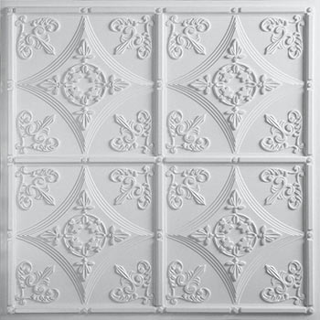 Cathedral Ceiling Tile - White